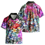 Personalized St Kilda Football Saints Kid Hawaiian Shirt Tropical Hibiscus Flowers - Pacific Fusion Style