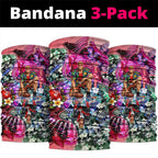 Personalized St Kilda Football Saints Neck Gaiter Tropical Hibiscus Flowers - Pacific Fusion Style