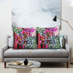 Personalized St Kilda Football Saints Pillow Cover Tropical Hibiscus Flowers - Pacific Fusion Style
