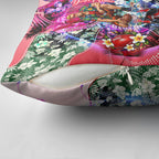 Personalized St Kilda Football Saints Pillow Cover Tropical Hibiscus Flowers - Pacific Fusion Style