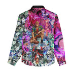 Personalized St Kilda Football Saints Women Casual Shirt Tropical Hibiscus Flowers - Pacific Fusion Style
