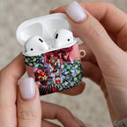 Personalized Sydney Swans Football AirPods Case Tropical Hibiscus Flowers - Pacific Fusion Style