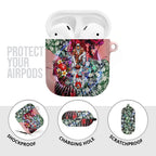 Personalized Sydney Swans Football AirPods Case Tropical Hibiscus Flowers - Pacific Fusion Style