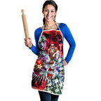 Personalized Sydney Swans Football Apron Tropical Hibiscus Flowers - Pacific Fusion Style