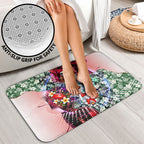 Personalized Sydney Swans Football Bathroom Set Tropical Hibiscus Flowers - Pacific Fusion Style