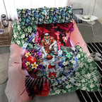 Personalized Sydney Swans Football Bedding Set Tropical Hibiscus Flowers - Pacific Fusion Style