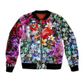 Personalized Sydney Swans Football Bomber Jacket Tropical Hibiscus Flowers - Pacific Fusion Style