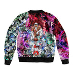Personalized Sydney Swans Football Bomber Jacket Tropical Hibiscus Flowers - Pacific Fusion Style