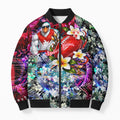 Personalized Sydney Swans Football Bomber Puffer Jacket Tropical Hibiscus Flowers - Pacific Fusion Style