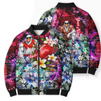 Personalized Sydney Swans Football Bomber Puffer Jacket Tropical Hibiscus Flowers - Pacific Fusion Style