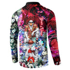 Personalized Sydney Swans Football Button Sweatshirt Tropical Hibiscus Flowers - Pacific Fusion Style