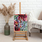 Personalized Sydney Swans Football Canvas Wall Art Tropical Hibiscus Flowers - Pacific Fusion Style
