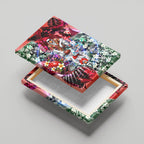 Personalized Sydney Swans Football Canvas Wall Art Tropical Hibiscus Flowers - Pacific Fusion Style