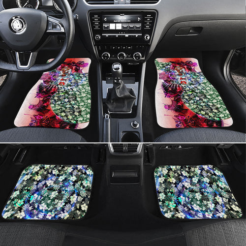 Personalized Sydney Swans Football Car Mats Tropical Hibiscus Flowers - Pacific Fusion Style