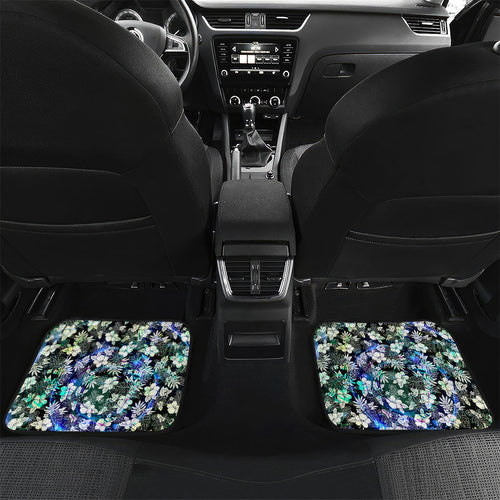 Personalized Sydney Swans Football Car Mats Tropical Hibiscus Flowers - Pacific Fusion Style