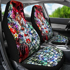 Personalized Sydney Swans Football Car Seat Cover Tropical Hibiscus Flowers - Pacific Fusion Style