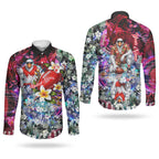 Personalized Sydney Swans Football Couples Matching Summer Maxi Dress and Long Sleeve Button Shirt Tropical Hibiscus Flowers - Pacific Fusion Style