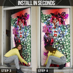 Personalized Sydney Swans Football Door Cover Tropical Hibiscus Flowers - Pacific Fusion Style