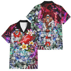 Personalized Sydney Swans Football Family Matching Long Sleeve Bodycon Dress and Hawaiian Shirt Tropical Hibiscus Flowers - Pacific Fusion Style