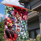 Personalized Sydney Swans Football Garden Flag Tropical Hibiscus Flowers - Pacific Fusion Style