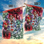 Personalized Sydney Swans Football Garden Flag Tropical Hibiscus Flowers - Pacific Fusion Style
