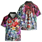 Personalized Sydney Swans Football Kid Hawaiian Shirt Tropical Hibiscus Flowers - Pacific Fusion Style