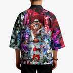 Personalized Sydney Swans Football Kimono Tropical Hibiscus Flowers - Pacific Fusion Style