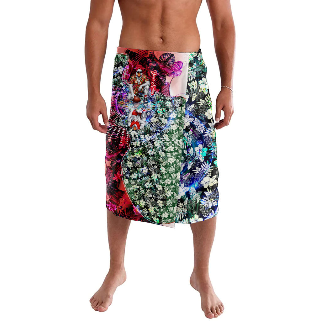 Personalized Sydney Swans Football Lavalava Tropical Hibiscus Flowers - Pacific Fusion Style