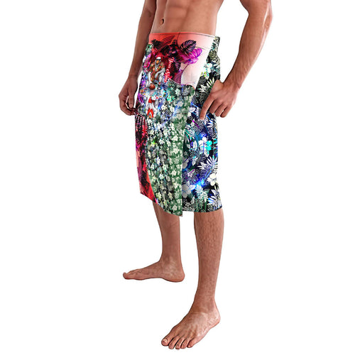Personalized Sydney Swans Football Lavalava Tropical Hibiscus Flowers - Pacific Fusion Style