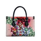 Personalized Sydney Swans Football Leather Bag Tropical Hibiscus Flowers - Pacific Fusion Style