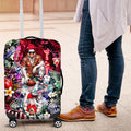 Personalized Sydney Swans Football Luggage Cover Tropical Hibiscus Flowers - Pacific Fusion Style