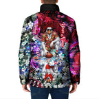 Personalized Sydney Swans Football Padded Jacket Tropical Hibiscus Flowers - Pacific Fusion Style