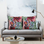 Personalized Sydney Swans Football Pillow Cover Tropical Hibiscus Flowers - Pacific Fusion Style