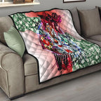 Personalized Sydney Swans Football Quilt Tropical Hibiscus Flowers - Pacific Fusion Style