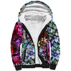 Personalized Sydney Swans Football Sherpa Hoodie Tropical Hibiscus Flowers - Pacific Fusion Style