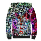 Personalized Sydney Swans Football Sherpa Hoodie Tropical Hibiscus Flowers - Pacific Fusion Style