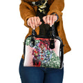 Personalized Sydney Swans Football Shoulder Handbag Tropical Hibiscus Flowers - Pacific Fusion Style