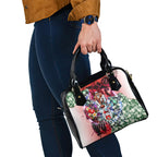Personalized Sydney Swans Football Shoulder Handbag Tropical Hibiscus Flowers - Pacific Fusion Style