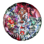 Personalized Sydney Swans Football Spare Tire Cover Tropical Hibiscus Flowers - Pacific Fusion Style