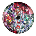 Personalized Sydney Swans Football Spare Tire Cover Tropical Hibiscus Flowers - Pacific Fusion Style