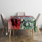 Personalized Sydney Swans Football Tablecloth Tropical Hibiscus Flowers - Pacific Fusion Style