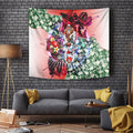 Personalized Sydney Swans Football Tapestry Tropical Hibiscus Flowers - Pacific Fusion Style