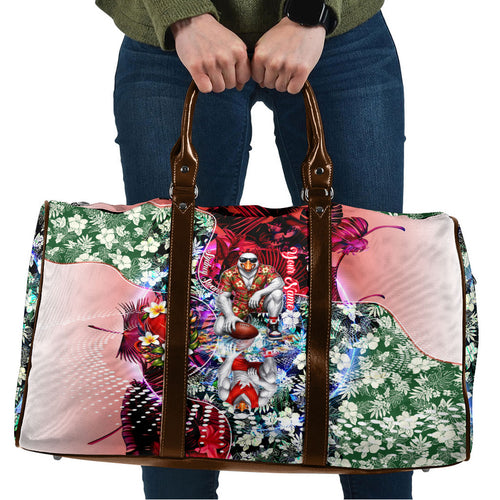 Personalized Sydney Swans Football Travel Bag Tropical Hibiscus Flowers - Pacific Fusion Style
