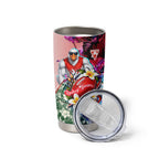 Personalized Sydney Swans Football Tumbler Cup Tropical Hibiscus Flowers - Pacific Fusion Style