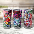 Personalized Sydney Swans Football Tumbler Cup Tropical Hibiscus Flowers - Pacific Fusion Style
