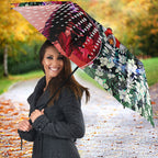 Personalized Sydney Swans Football Umbrella Tropical Hibiscus Flowers - Pacific Fusion Style