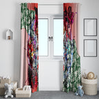 Personalized Sydney Swans Football Window Curtain Tropical Hibiscus Flowers - Pacific Fusion Style