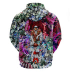 Personalized Sydney Swans Football Zip Hoodie Tropical Hibiscus Flowers - Pacific Fusion Style