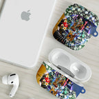 Personalized West Coast Eagles Football AirPods Case Tropical Hibiscus Flowers - Pacific Fusion Style