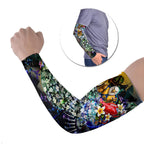 Personalized West Coast Eagles Football Arm Sleeves Tropical Hibiscus Flowers - Pacific Fusion Style